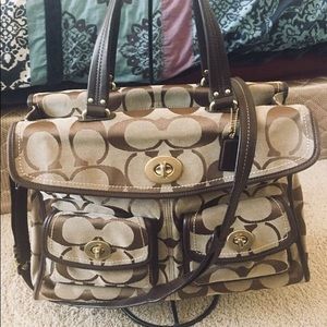 Coach laptop messenger bag